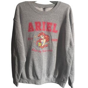 Disney Retro Style Ariel Gildan Sweatshirt Size Large